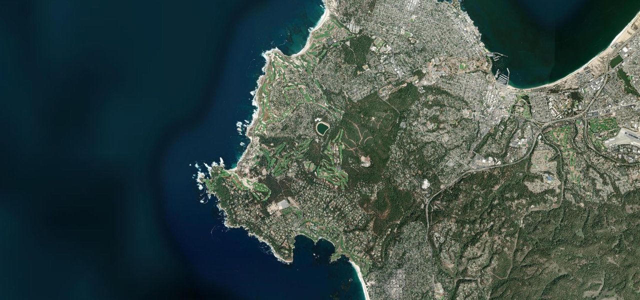 Satellite map of 17-Mile Drive