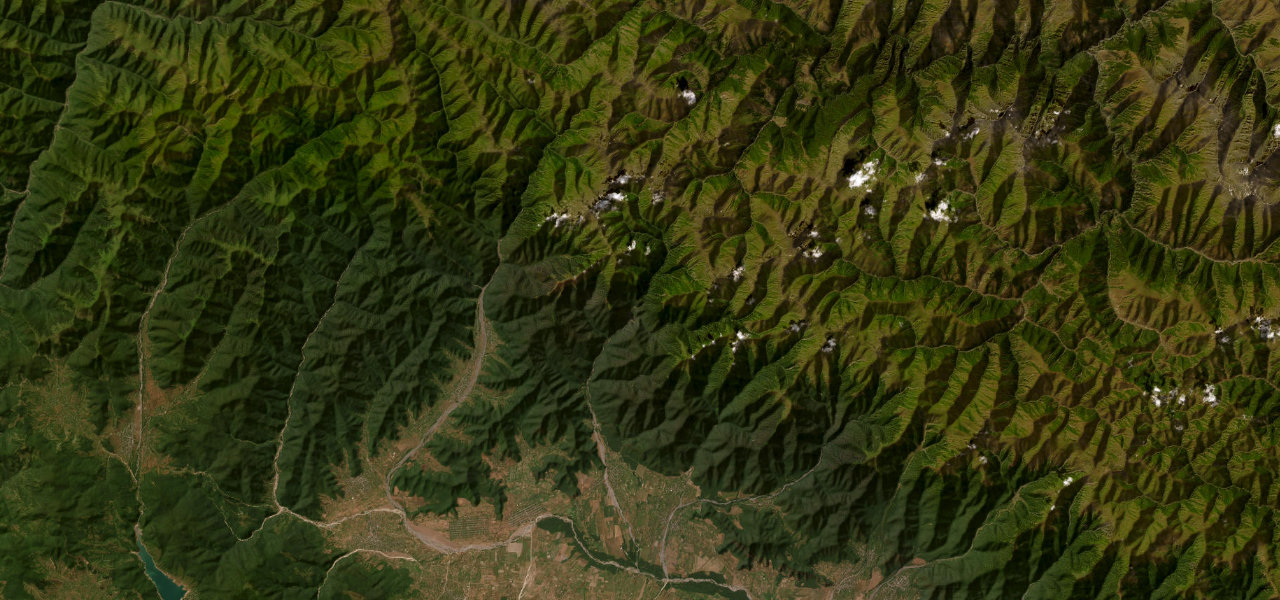 Satellite map of Abano Pass, Georgia