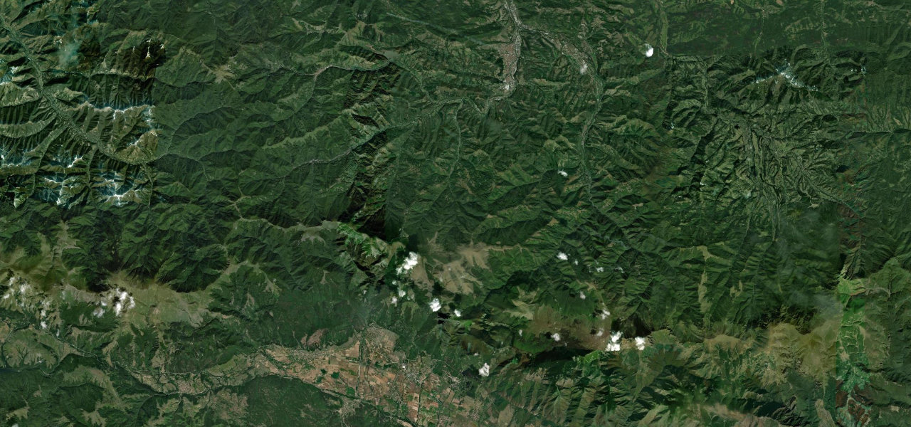 Satellite map of Beklemeto Pass, Bulgaria