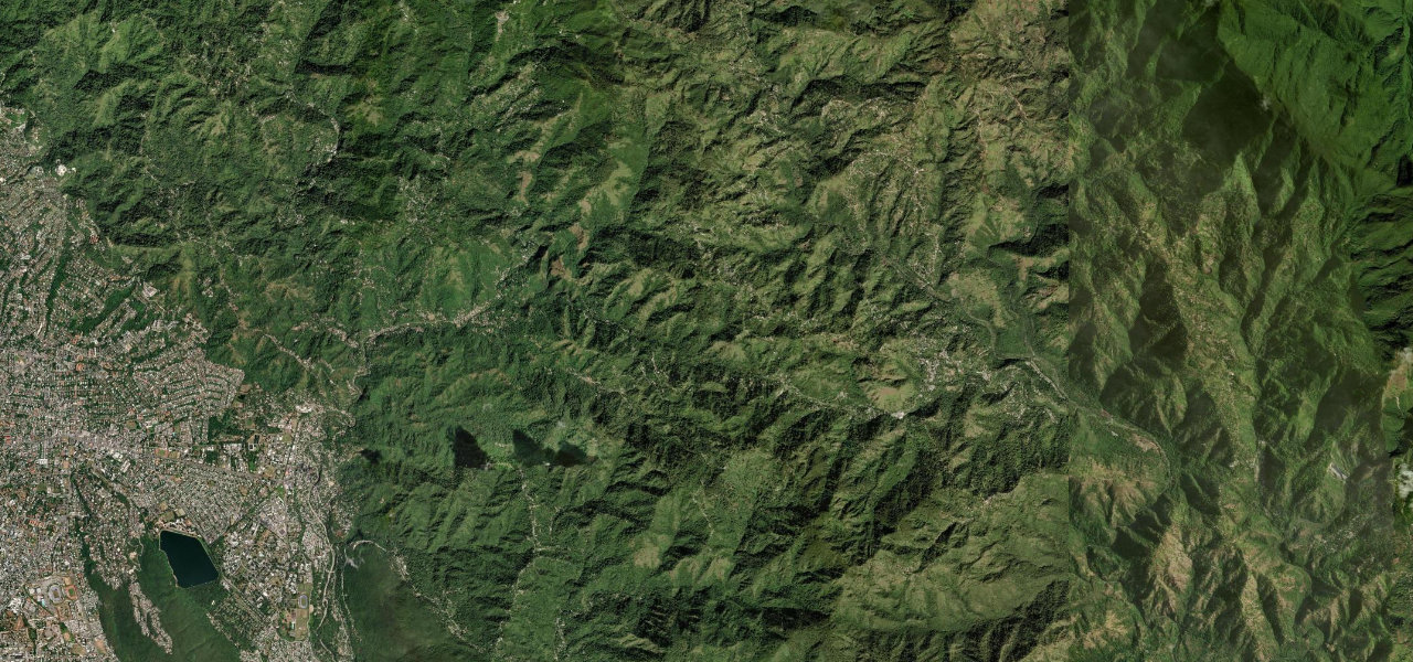 Satellite map of Blue Mountains Road