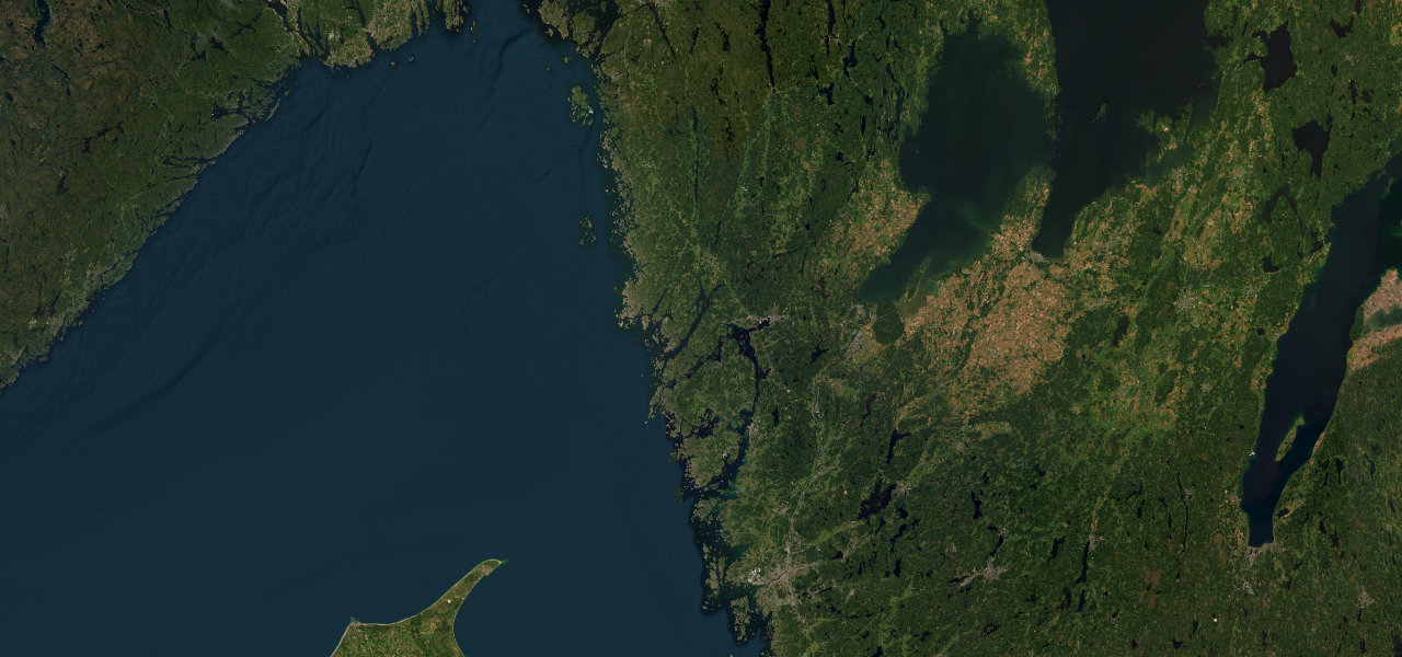 Satellite map of Bohuslän Coast Road, Sweden