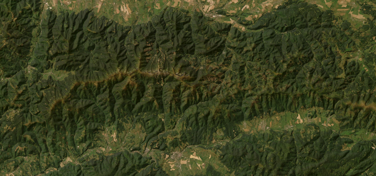 Satellite map of Čertovica Pass, Slovakia