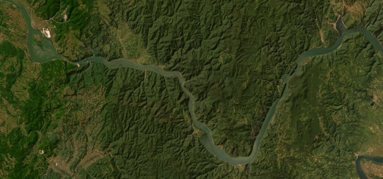 Satellite map of Clisura Dunării, Romania