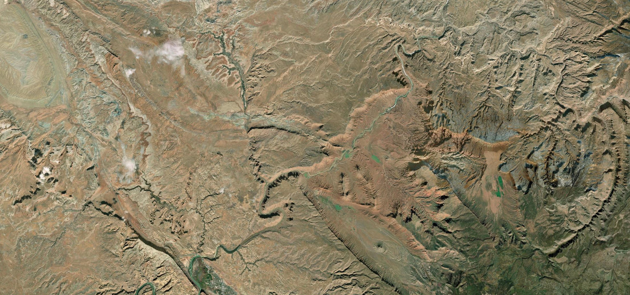 Satellite map of Upper Colorado River Scenic Byway