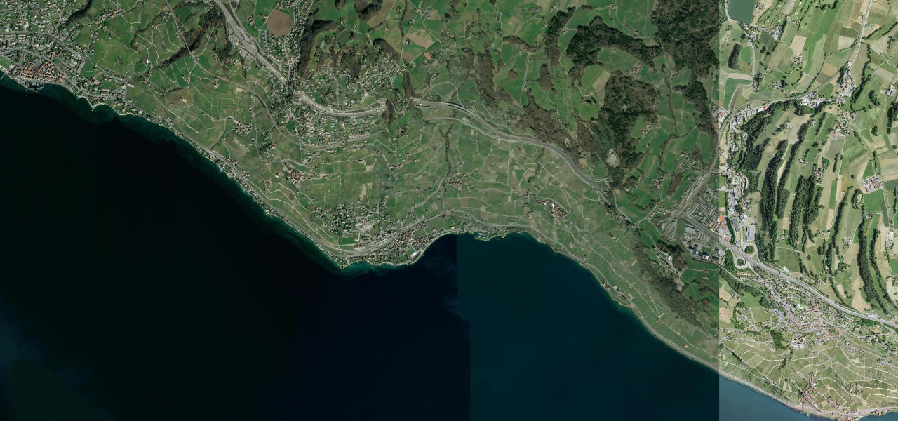 Satellite map of Corniche de Lavaux