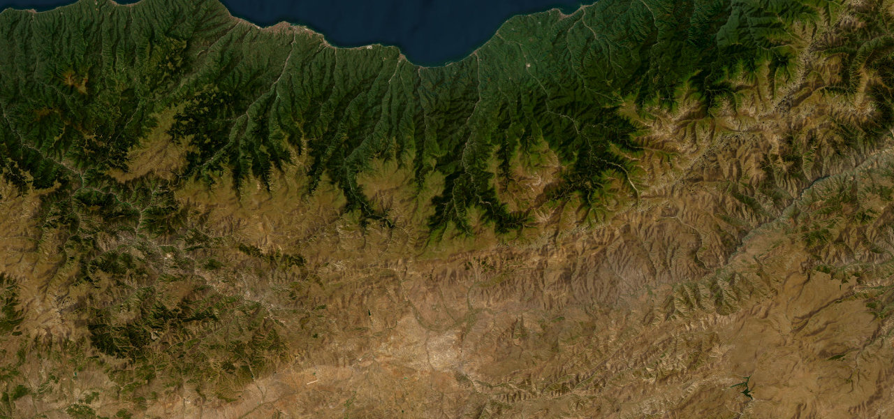 Satellite map of Derebaşı Bends, Turkey