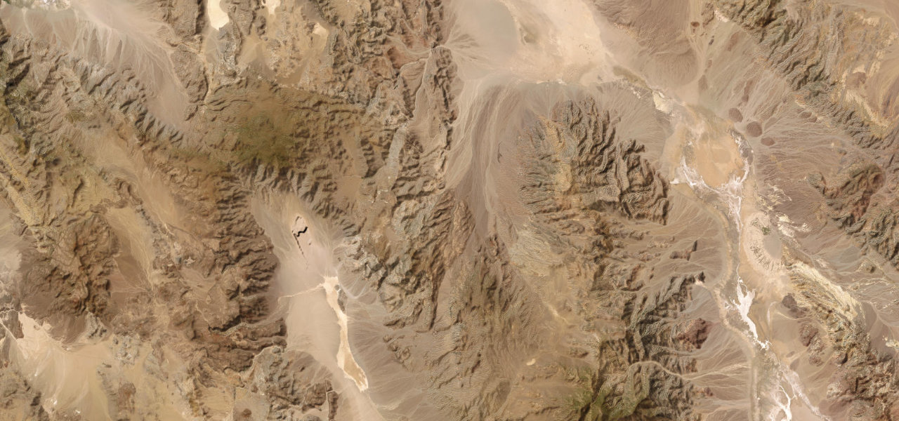 Satellite map of Death Valley Scenic Byway