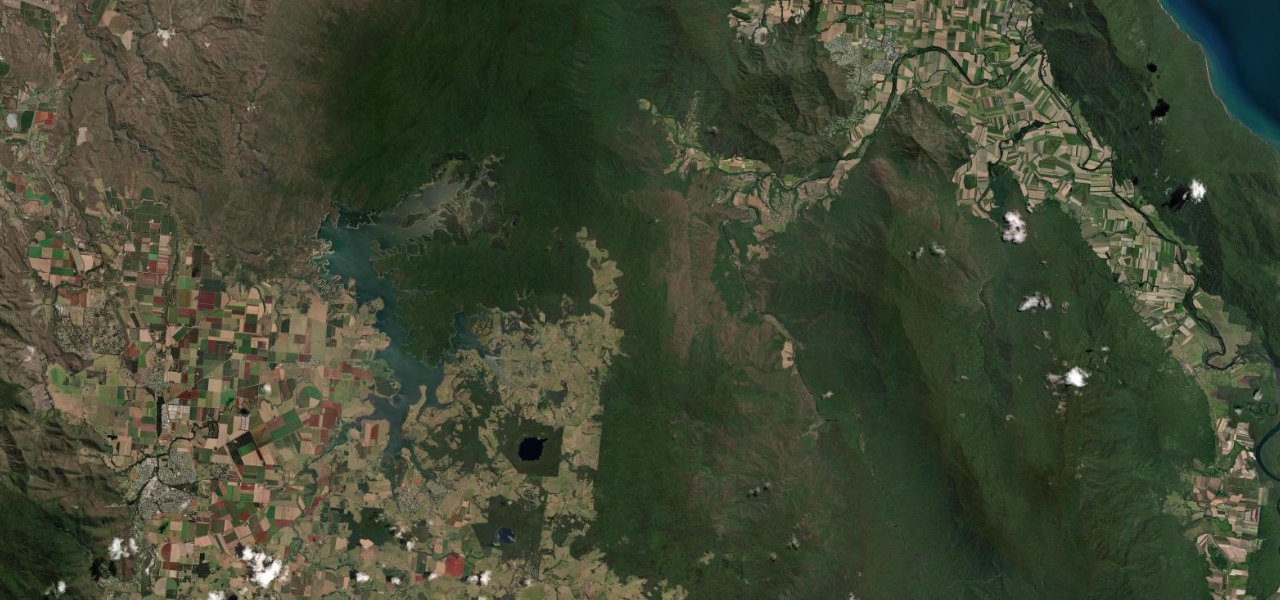 Satellite map of Gillies Range Road