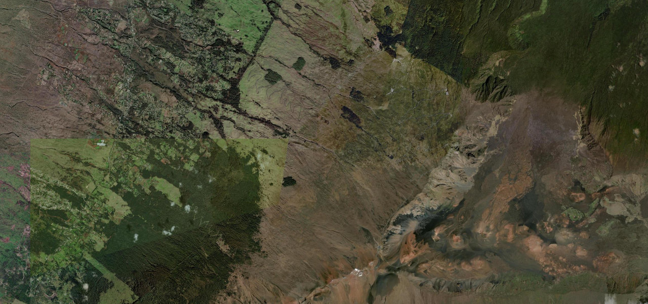 Satellite map of Haleakala Crater Road
