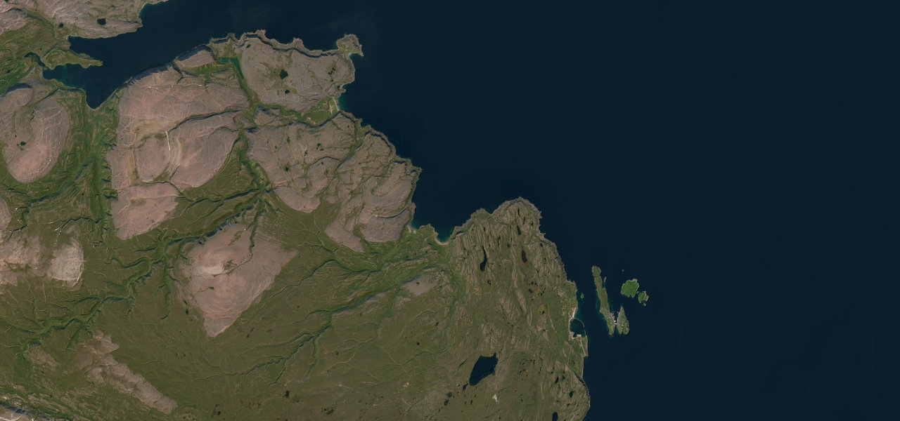 Satellite map of Hamningberg Road