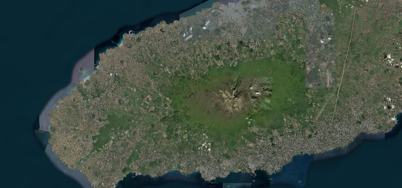 Satellite map of 1100 Road (Jeju), South Korea