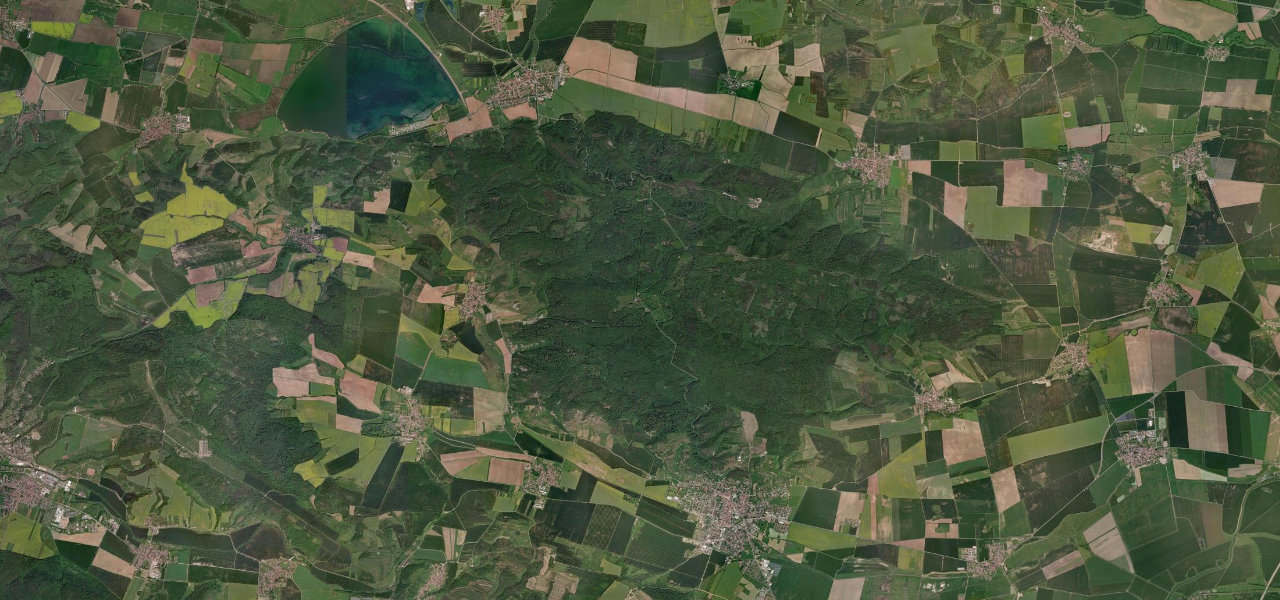 Satellite map of Kyffhäuser Bergstraße, Germany