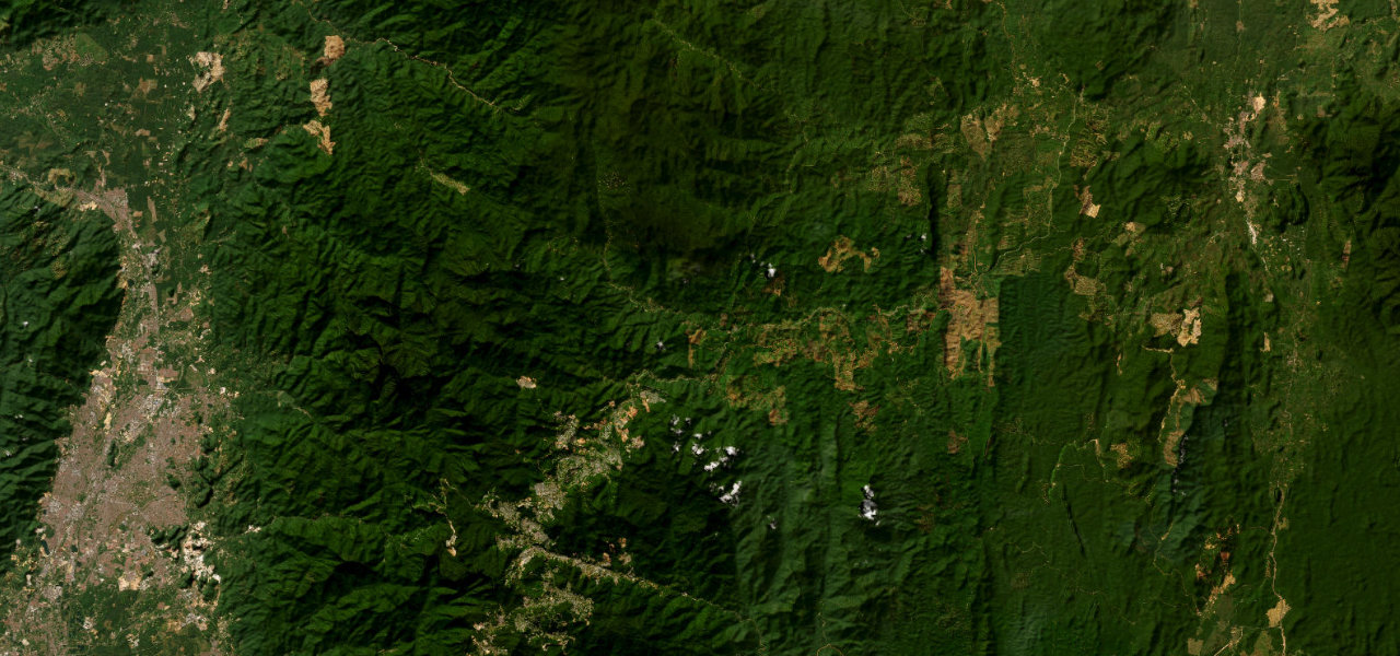 Satellite map of Lojing Highlands Highway, Malaysia