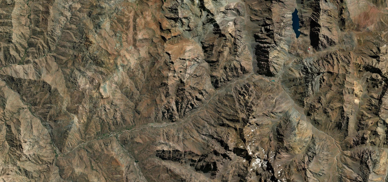 Satellite map of Los Caracoles, Chile
