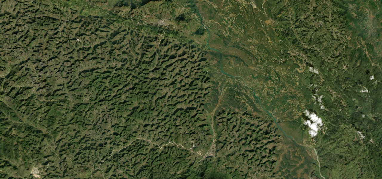 Satellite map of Ma Pi Leng Pass, Vietnam