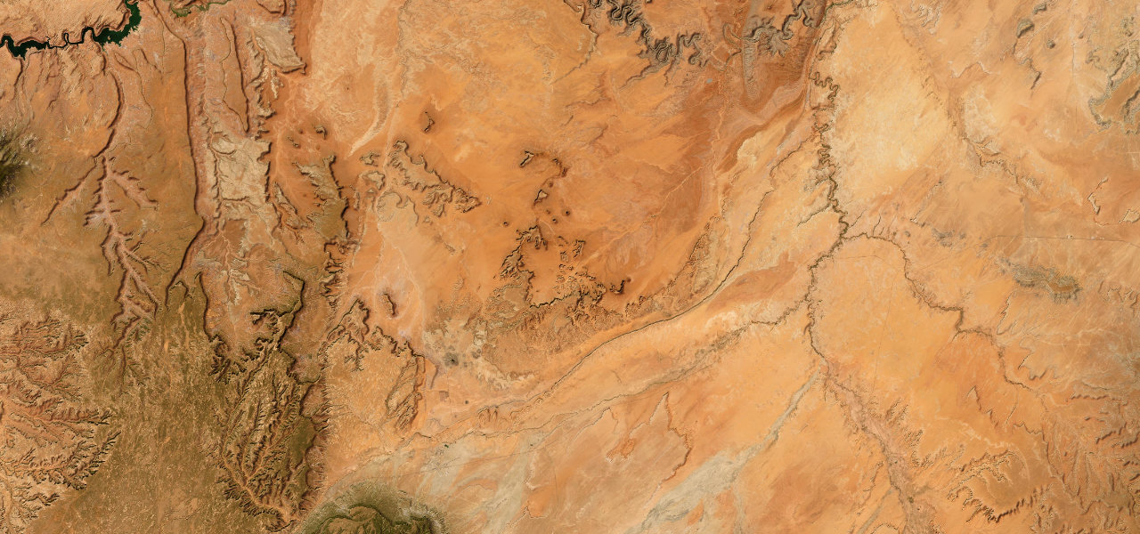 Satellite map of Monument Valley