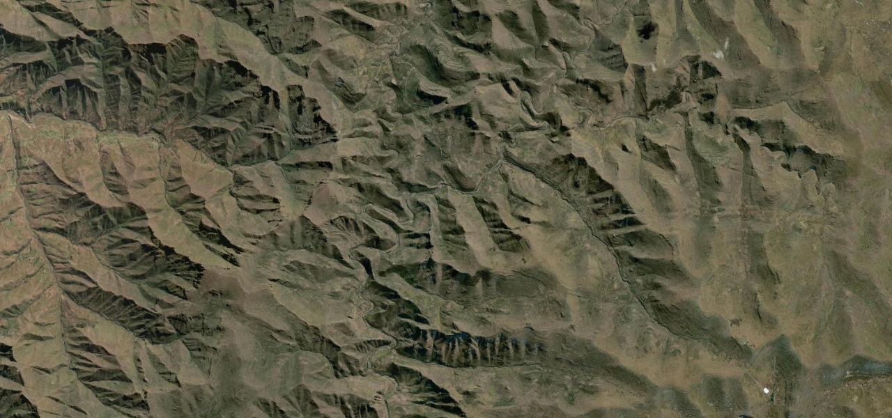Satellite map of Moteng and Mahlasela Passes, Lesotho