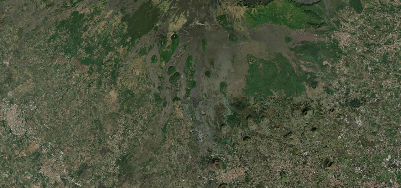 Satellite map of Mount Etna Road