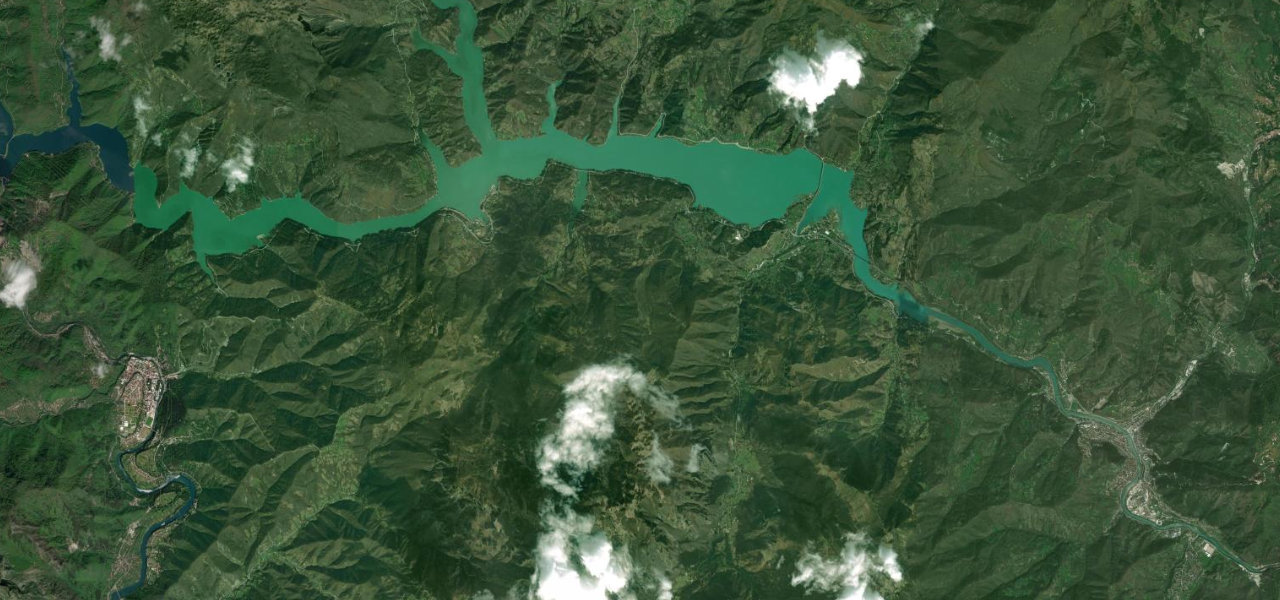 Satellite map of Neretva Canyon Road, Bosnia & Herzegovina