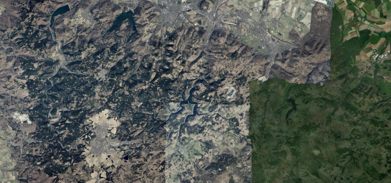 Satellite map of Okertalstraße