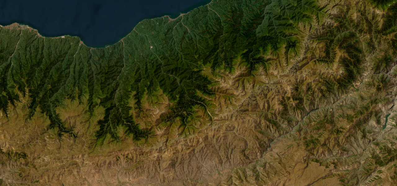 Satellite map of Ovit Pass, Turkey