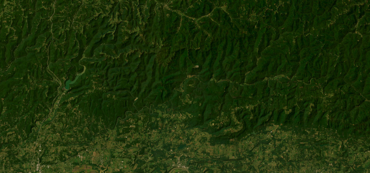 Satellite map of Pig Trail Scenic Byway