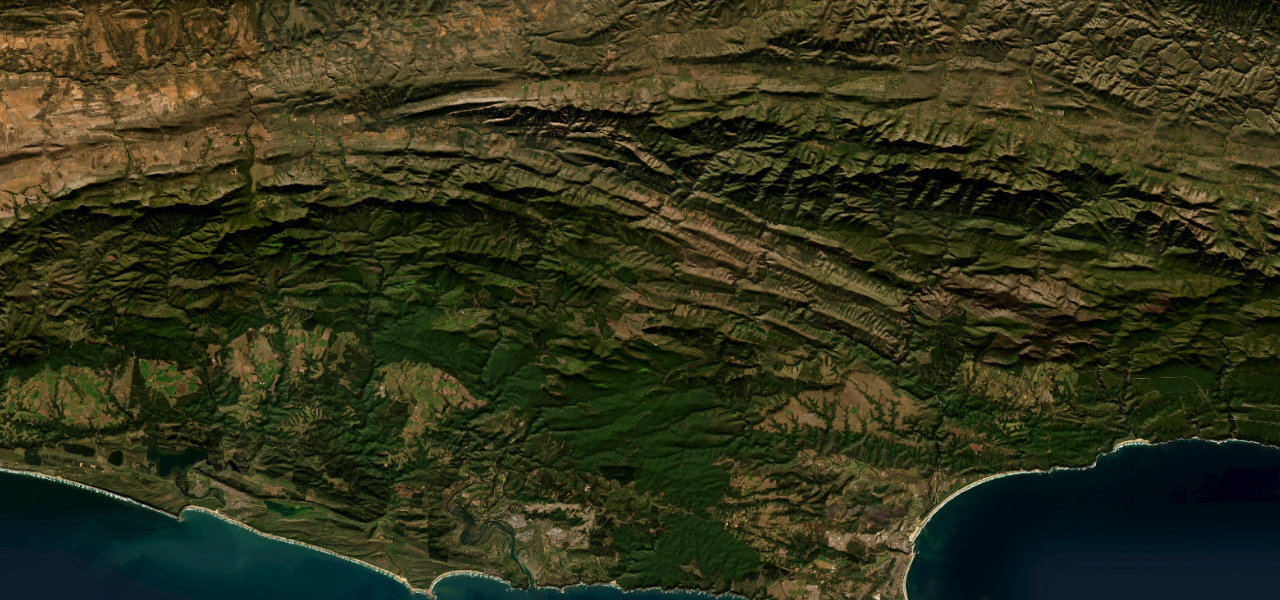 Satellite map of Prince Alfred's Pass, South Africa