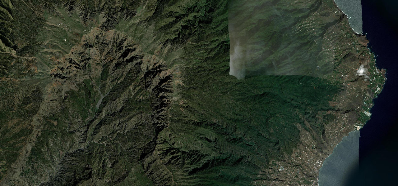 Satellite map of Roque de los Muchachos, Spain