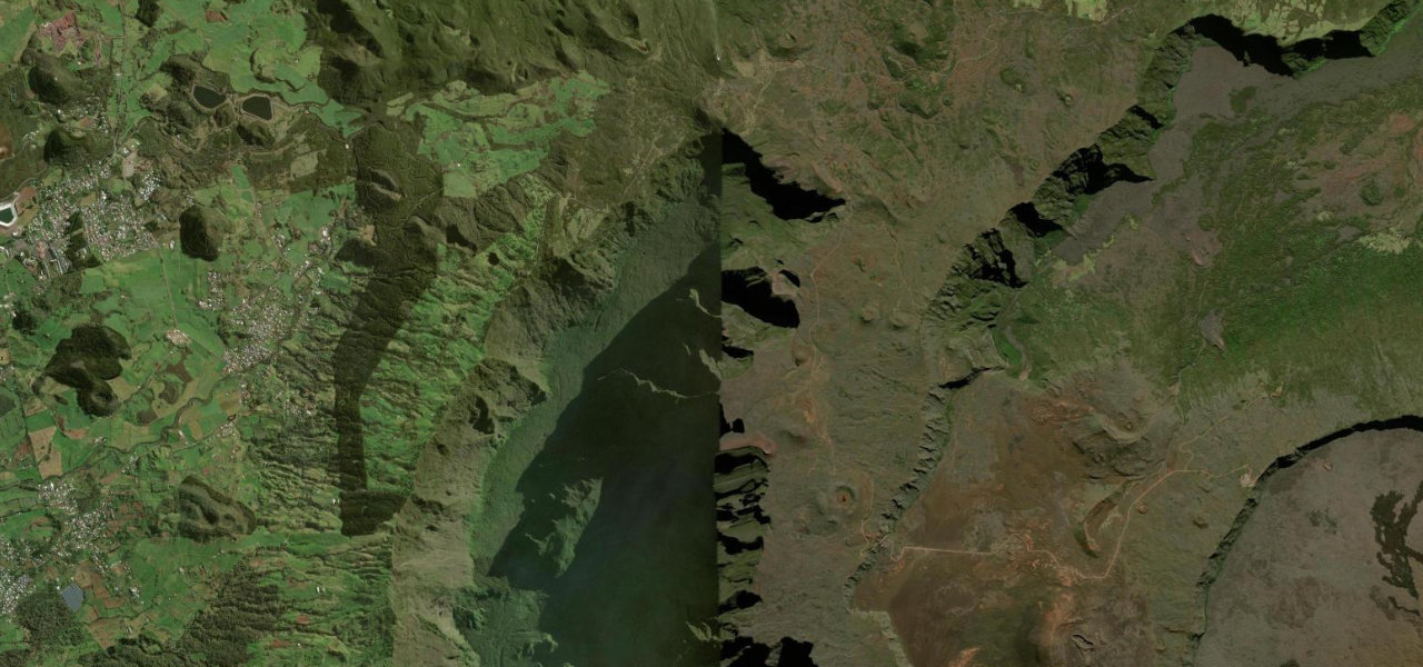 Satellite map of Route du Volcan