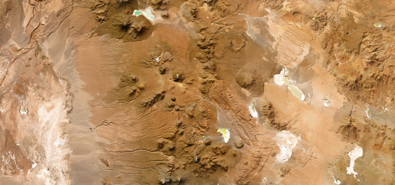 Satellite map of San Pedro de Atacama to Paso de Jama