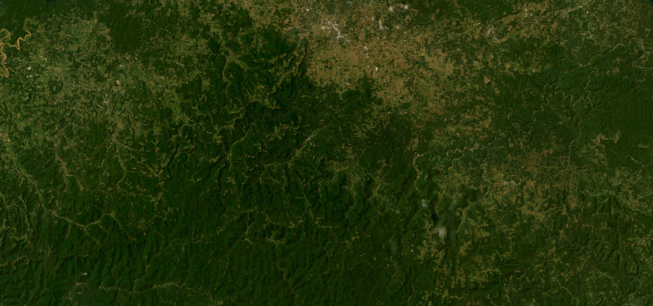 Satellite map of Scenic 7 Byway, Pelsor to Harrison
