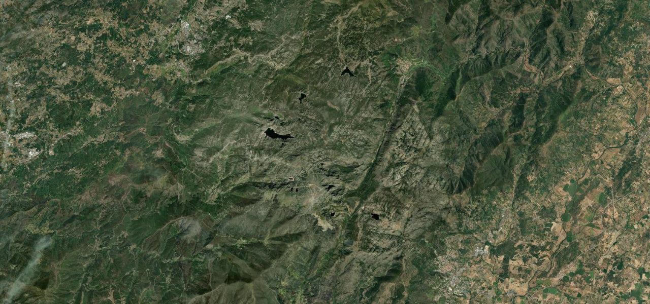 Satellite map of Serra da Estrela Summit Road