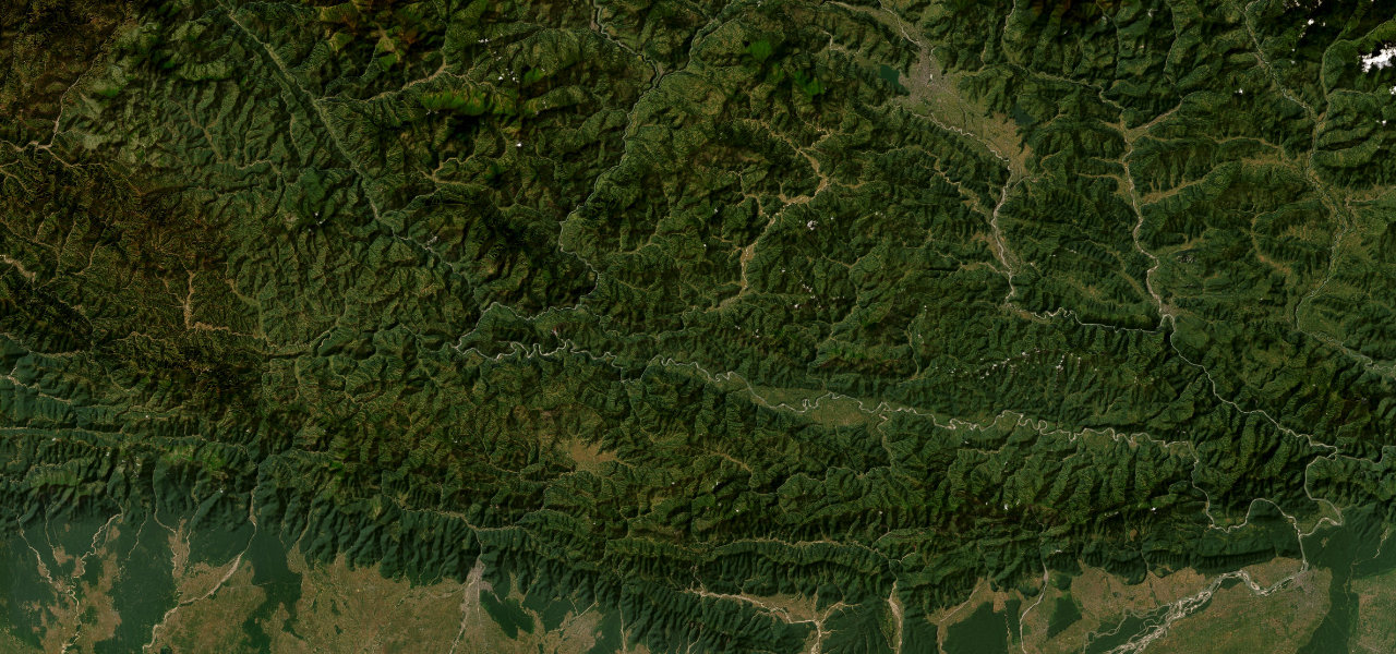 Satellite map of Siddhartha Highway, Nepal