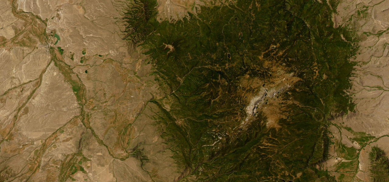 Satellite map of Snowy Range Scenic Byway