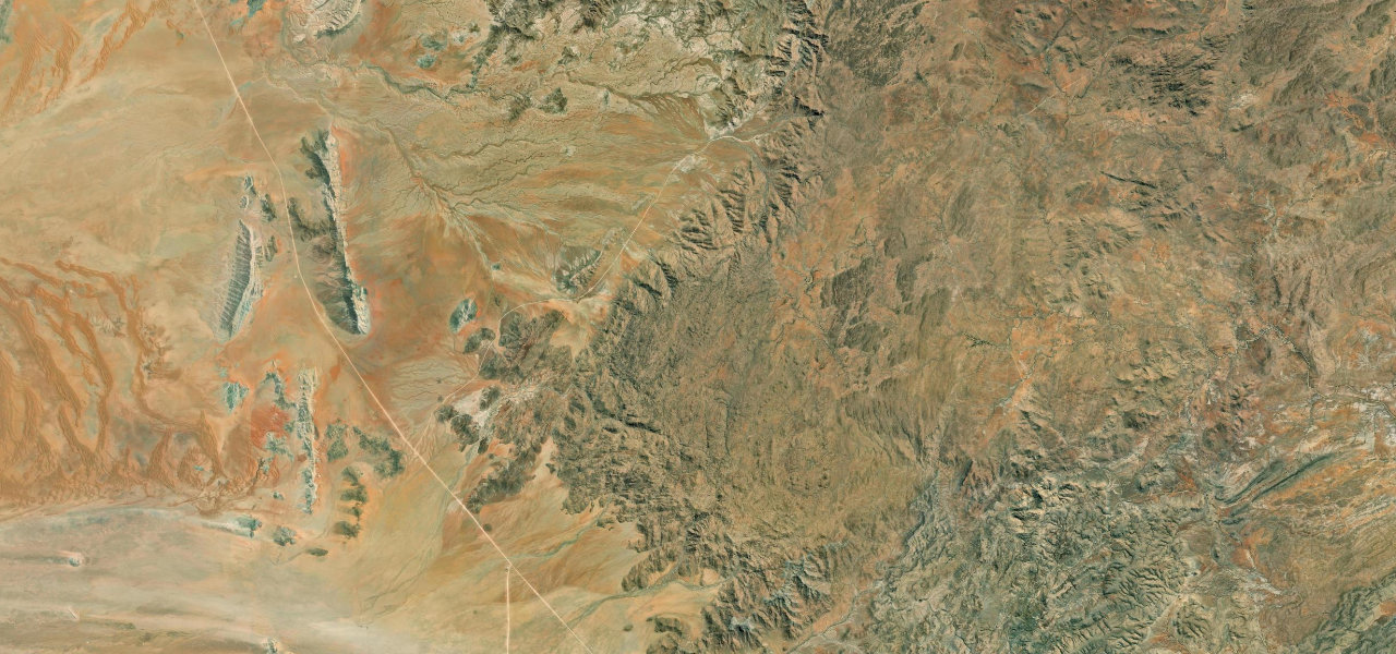 Satellite map of Spreetshoogte Pass, Namibia
