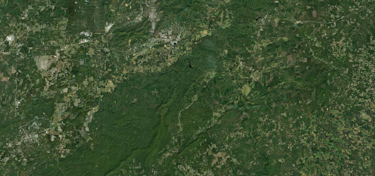 Satellite map of Talladega Scenic Drive
