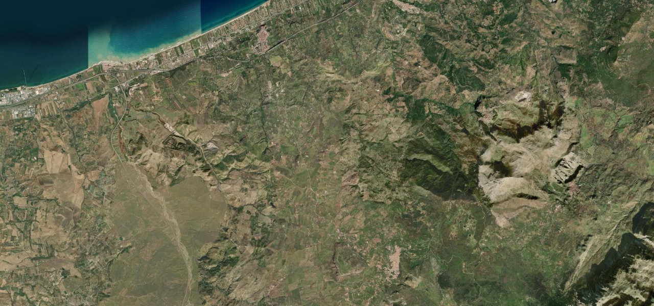 Satellite map of Targa Florio, Collesano Descent, Sicily