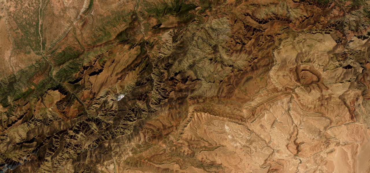 Satellite map of Tizi n'Tichka, Morocco
