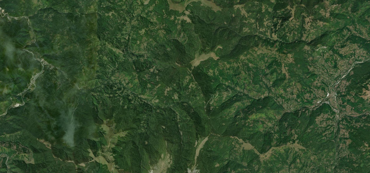 Satellite map of Trešnjevik Pass, Montenegro
