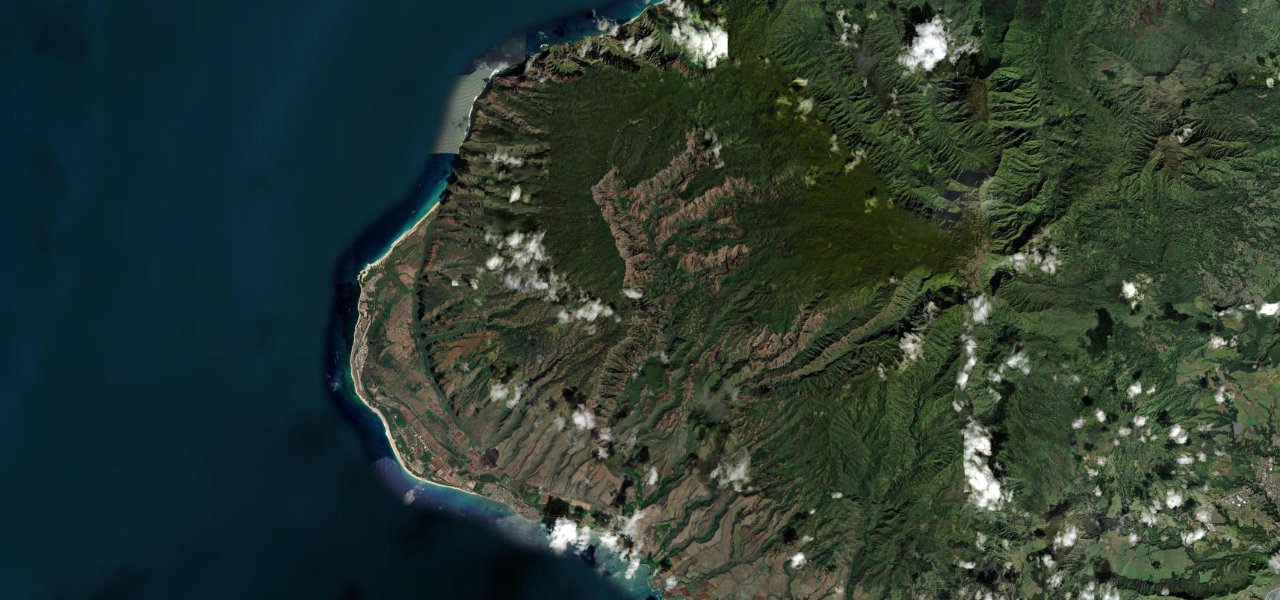 Satellite map of Waimea Canyon Drive, United States