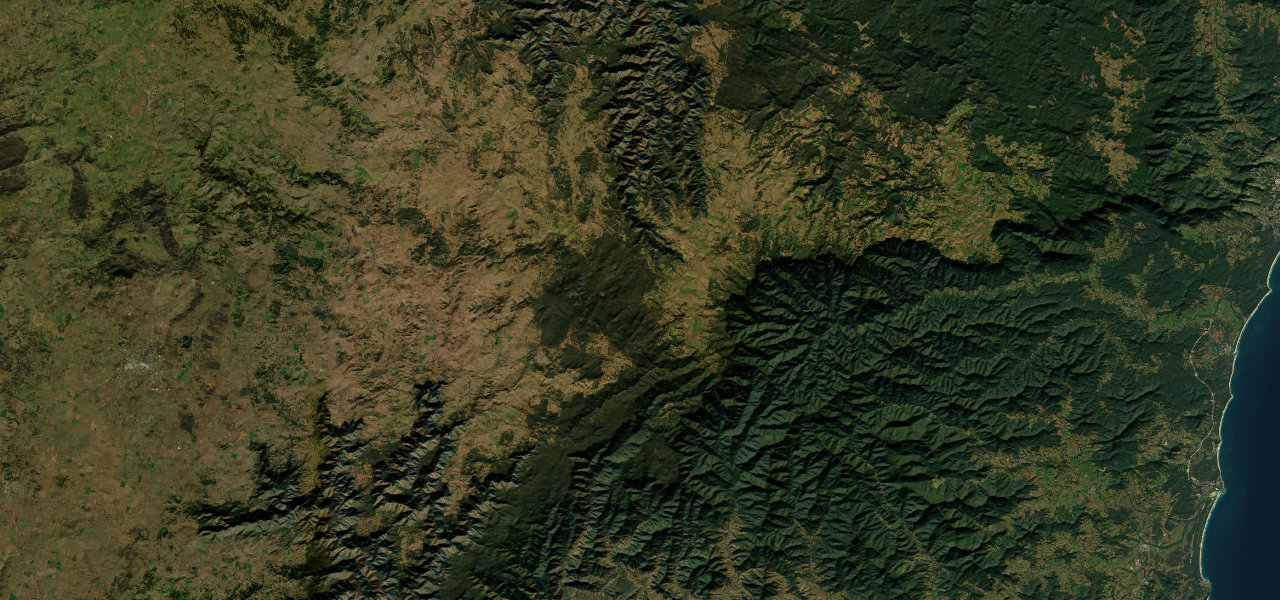 Satellite map of Waterfall Way