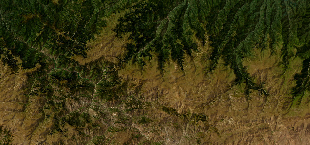 Satellite map of Zigana Pass, Turkey