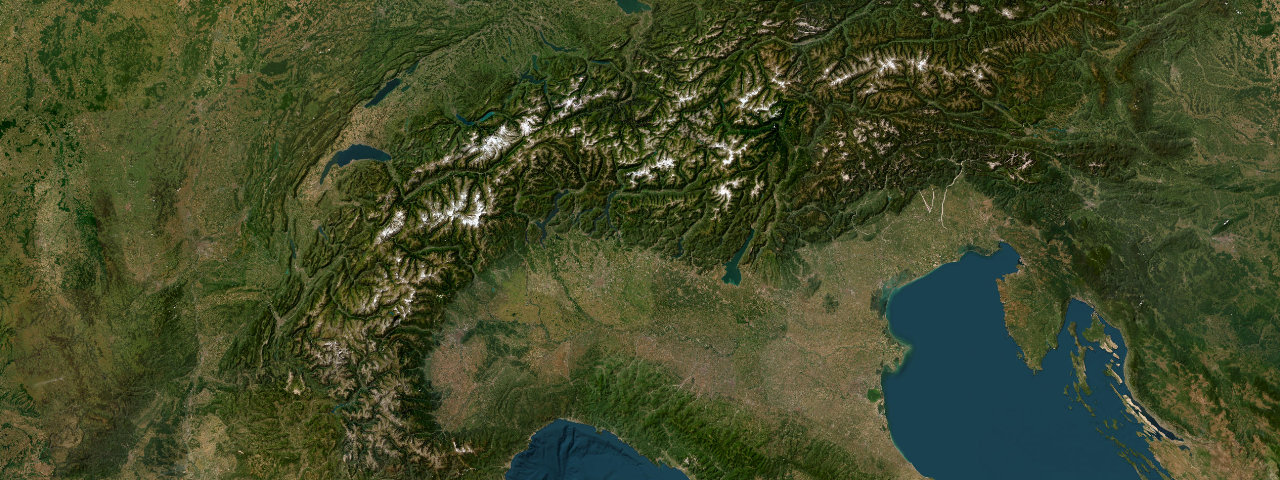 Satellite view of the Alpine Giants roads
