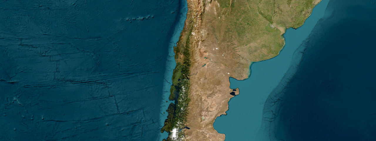 Satellite view of Chile