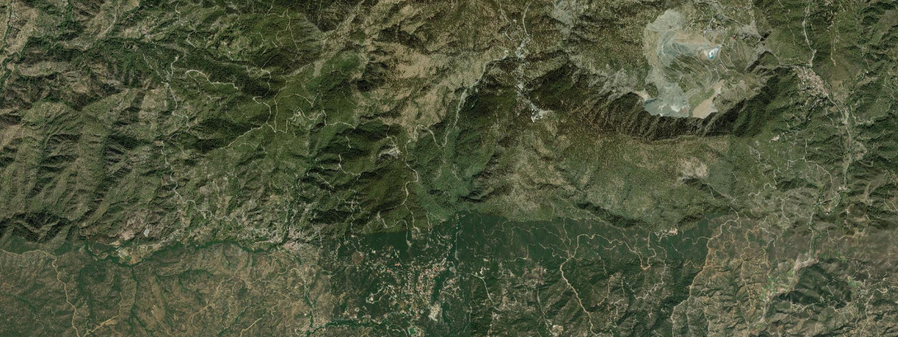 Satellite view of Cyprus