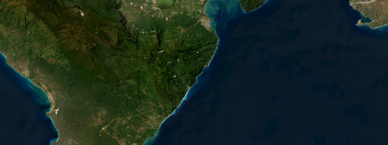 Satellite view of the best driving roads in Dominican Republic