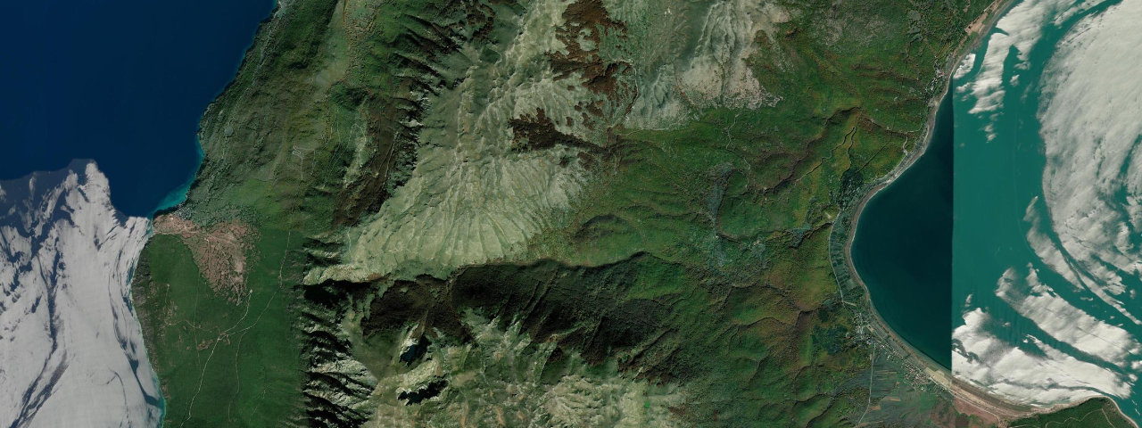 Satellite view of North Macedonia
