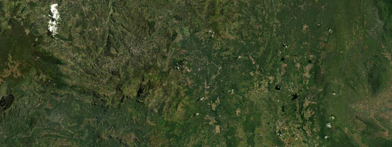 Satellite view of the best driving roads in Sri Lanka