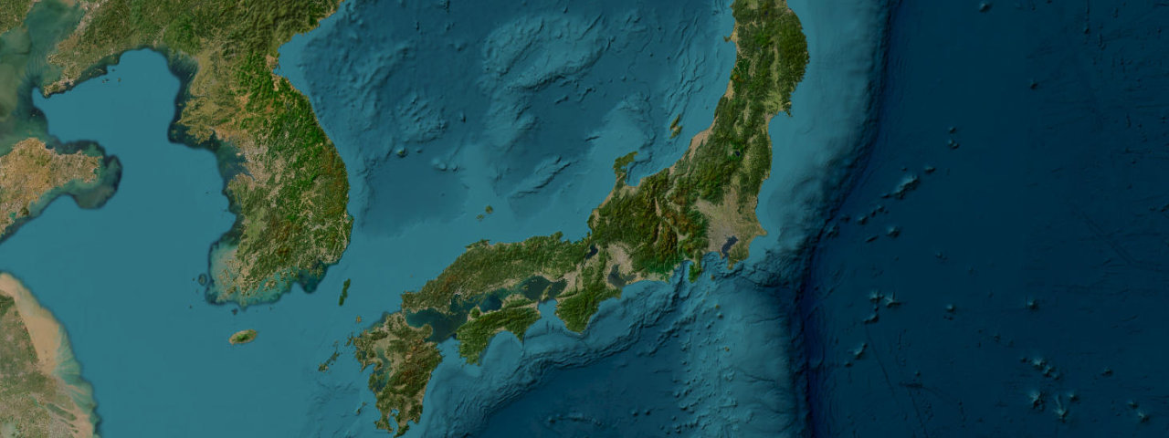 Satellite view of the Japanese Skylines roads