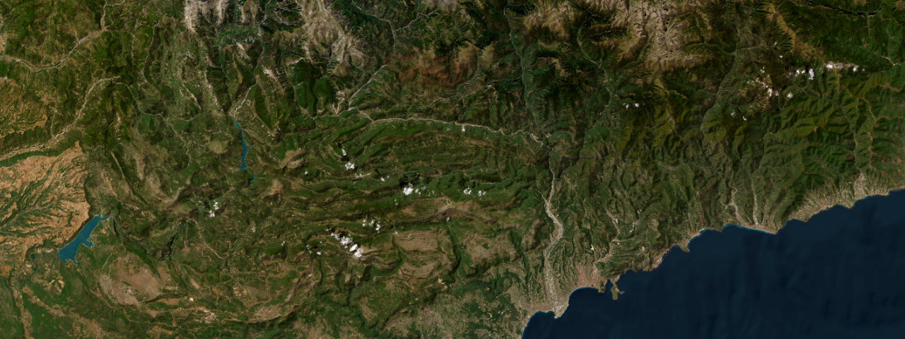 Satellite view of the Behind the Riviera roads
